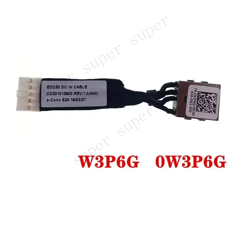 10pcs New Genuine Laptop DC Power Jack for Dell Latitude 5500 5501 5510 5511 Precision 3540 3541 3550 3551 0W3P6G W3P6G