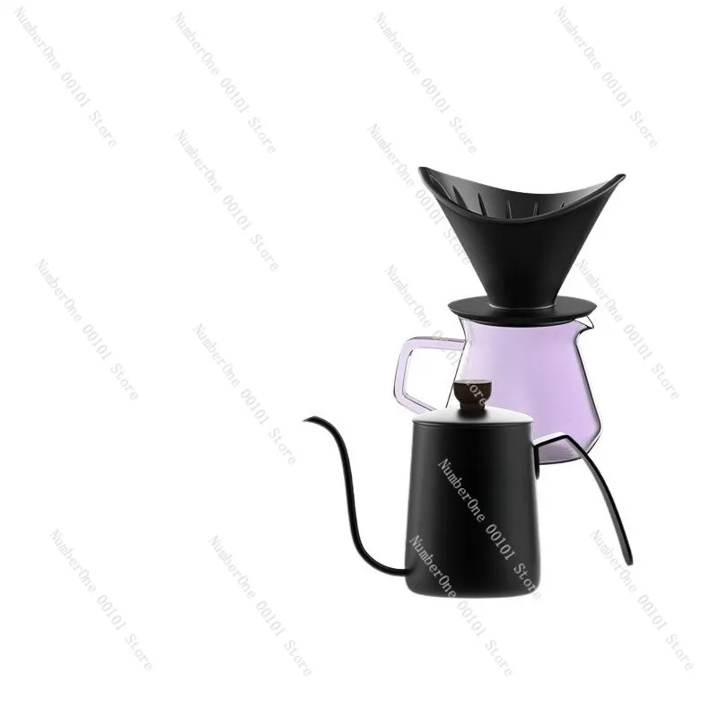 

Набор для заваривания кофе методом пуровер: чайник с тонким носиком, фильтр-стакан, сервер для кофе, ручной инструмент для приготовления кофе, набор для бариста