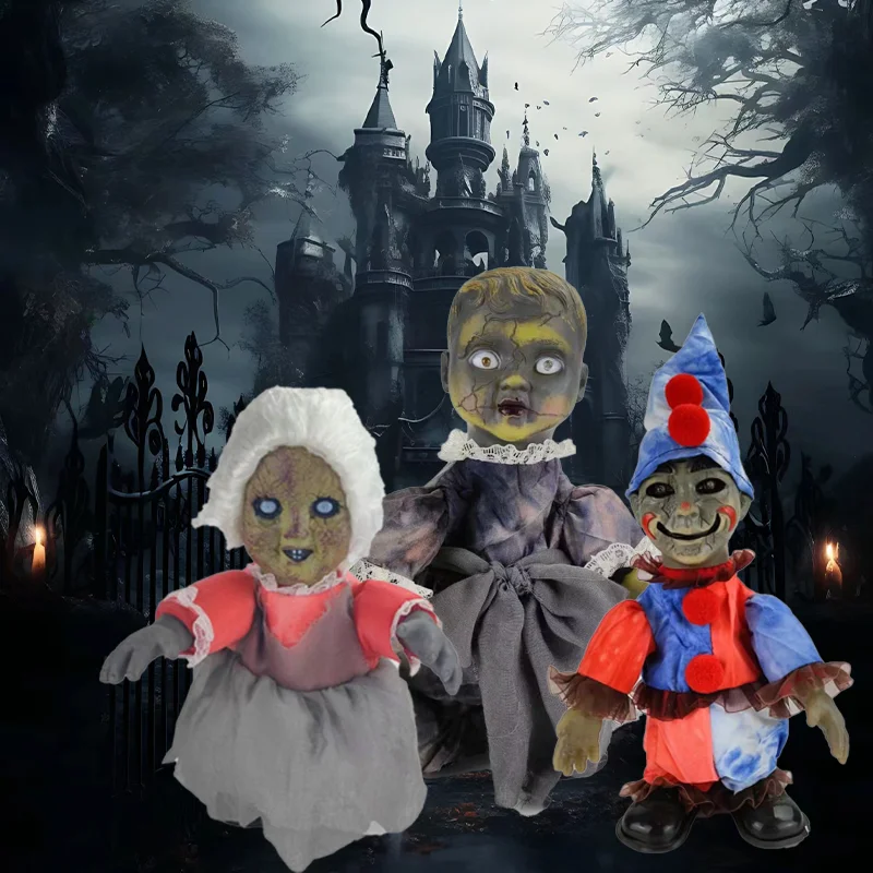 Жуткие игрушки для фестиваля Хэллоуина, разные блестящие украшения для домашних вечеринок и мероприятий на открытом воздухе
