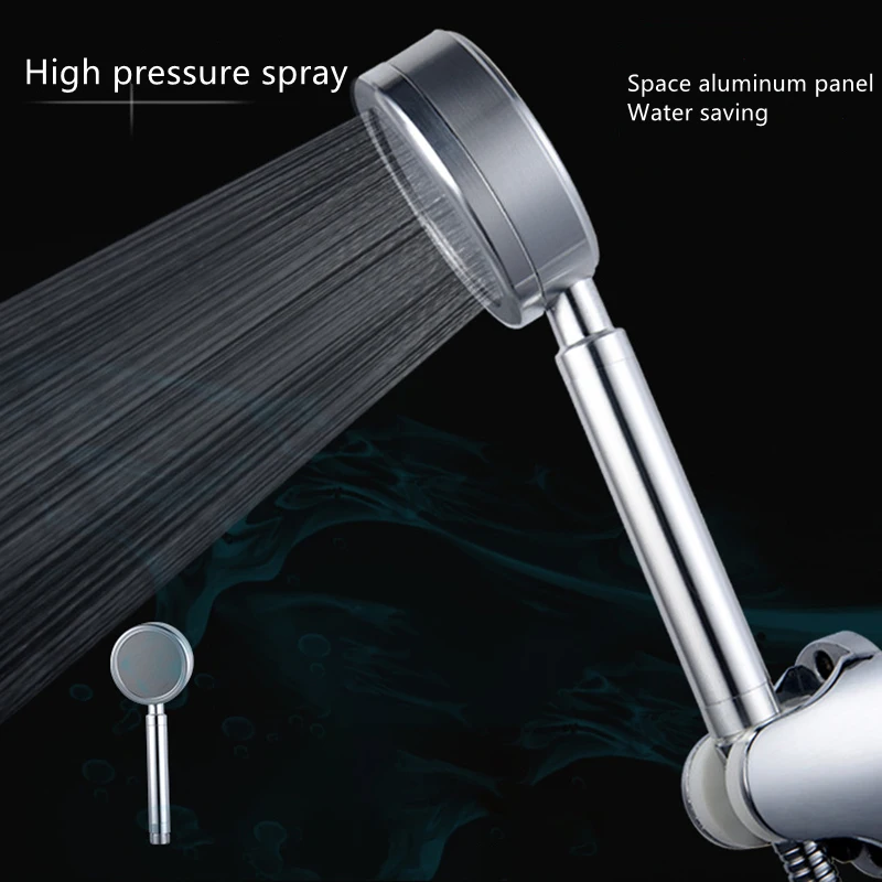 

Water Saving Shower Head with Muliti-hole Spray High Pressure Large Water Outlet Spray Handheld Shower for Bathroom Accessories