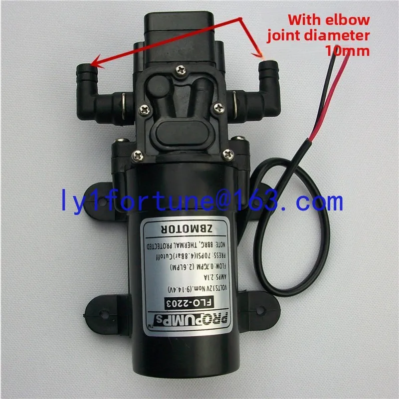 12V Self-Priming Pump Agricultural High Pressure Diaphragm DC Micro Water FL-2203-1 Sprayer Electric Water Pump for Farm Use