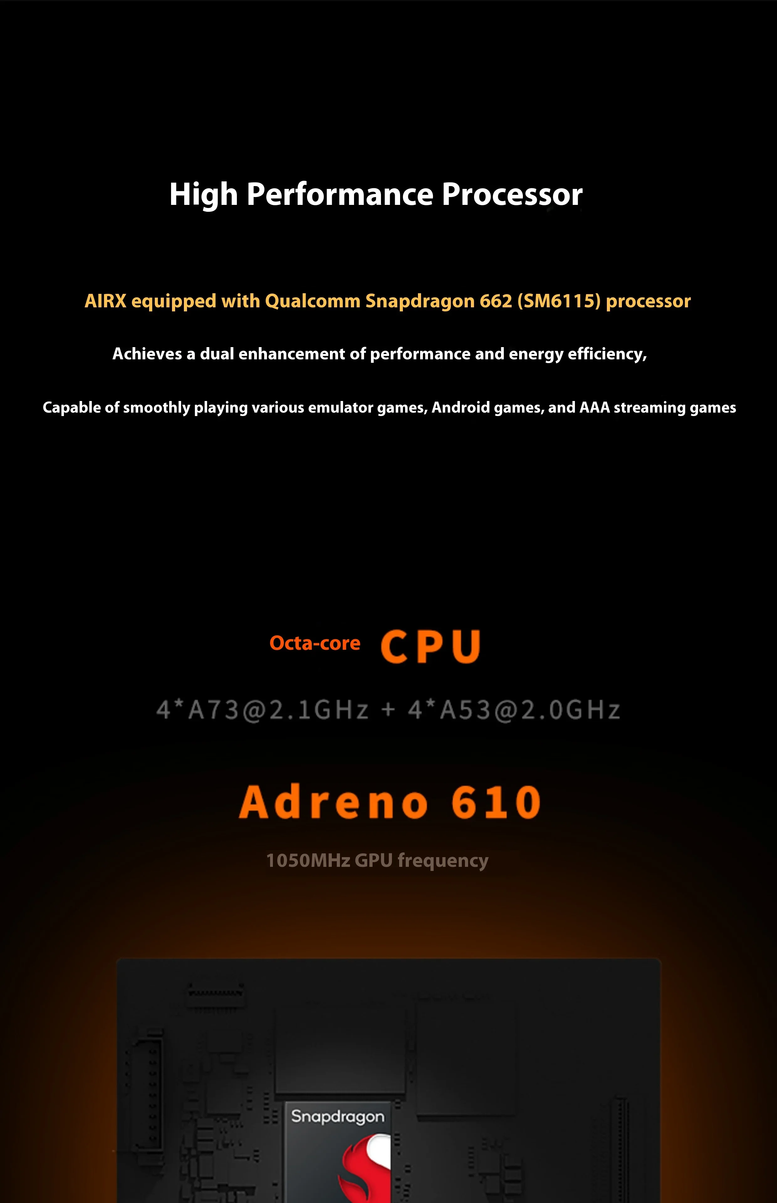 MangMi Air X Android ゲームコンソール 5.5 インチ 1080P IPS タッチ