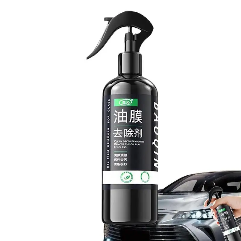 

Car Glass Oil Film Remover Auto Oil Film Cleaning Spray Glass Film Removal Multifunctional And Safe Oil Film Cleaner For Car