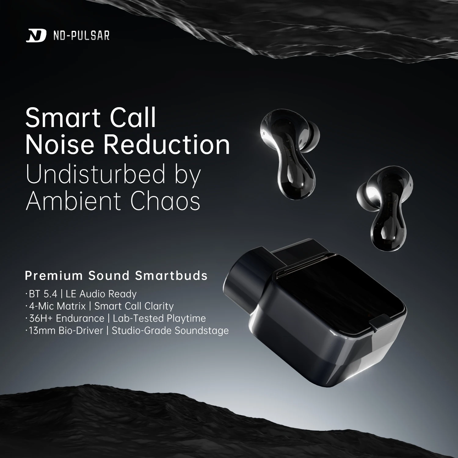 

ND Pulsar wireless Bluetooth headset in-ear earplug HiFi hi-fi esports game headset noise reduction