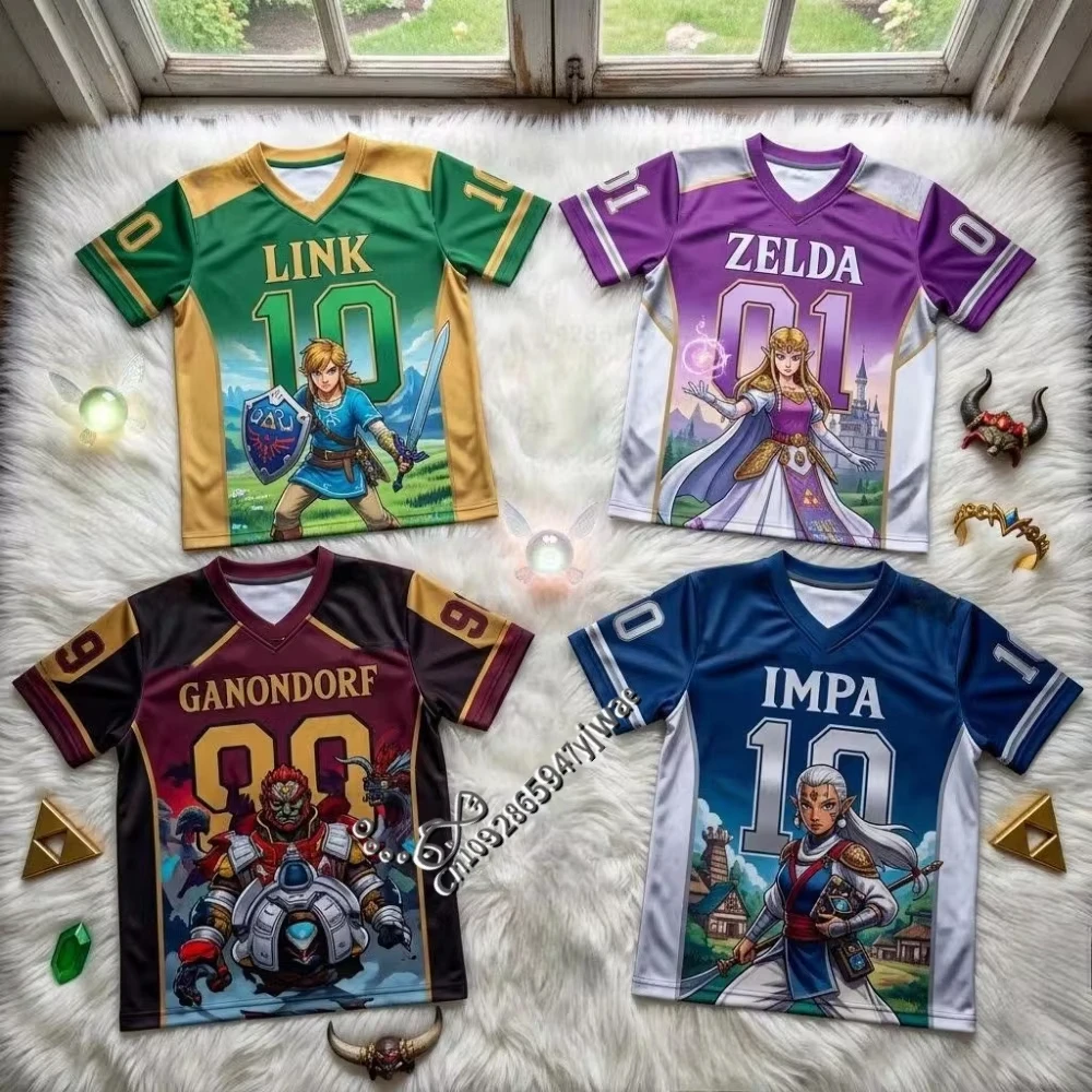 26 Summer Men WOMEN Short Sleeve T-Shirt The Legend Of Zelda Link Zelda Tingle Fans Men Football Jersey Women Men T-Shirt