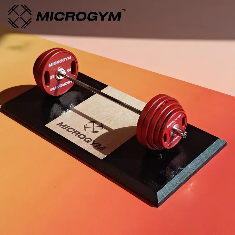 Microgym Mini-Hantel-Tischdekoration, mehrfarbig, Mikro-Fitness-Modell, Dekoration für Zuhause und Büro, Geschenk zum Eröffnen eines Fitness-Studio für Männer und Frauen