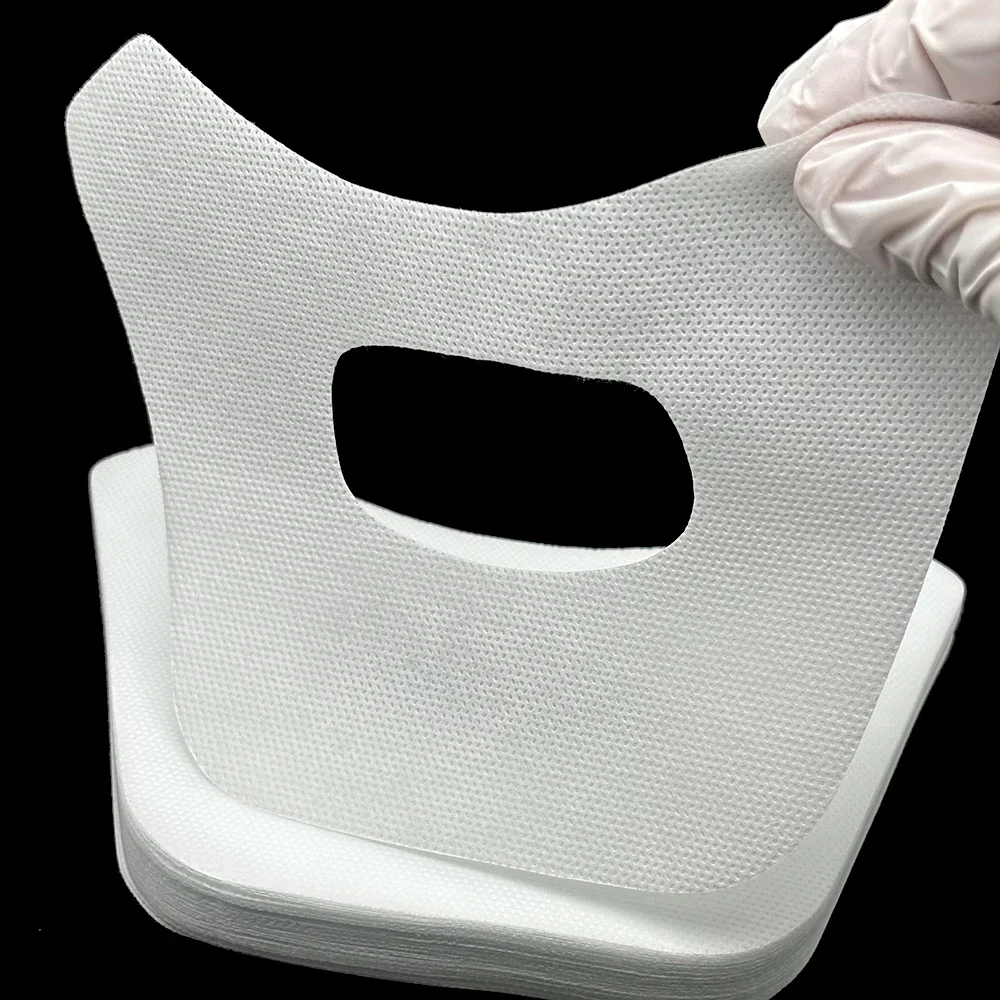 50 Uds. Toalla de tela de algodón con cavidad Oral Dental, gasa para blanquear los dientes, mascarilla Facial Dental, mascarilla bucal para blanquear los dientes
