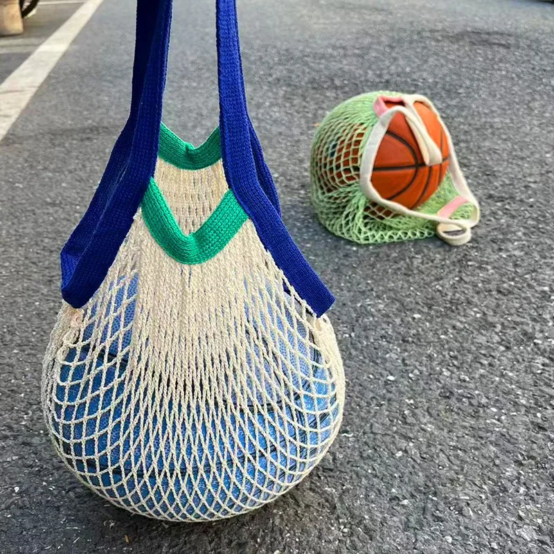

Thickened Handheld Basketball Net Bag Extra Large Sports Equipment Storage Bag for Soccer And Volleyball Training