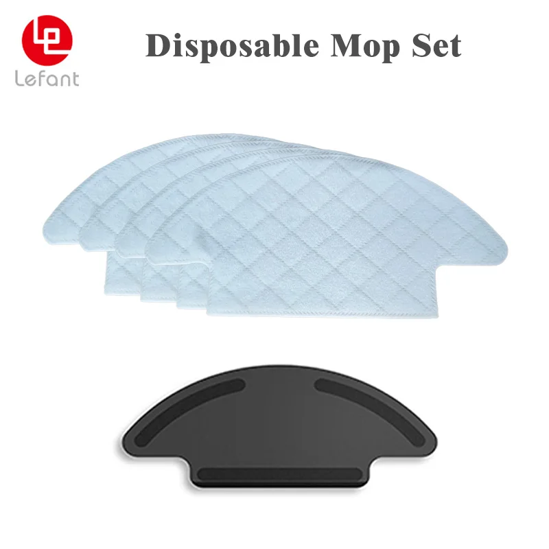 Disposable wet Mop x15 PCS (3 Packs) + Support x1 for Lefant M210 M210Pro M213 OKP K2 series Robot Vacuum Mopping Accessory