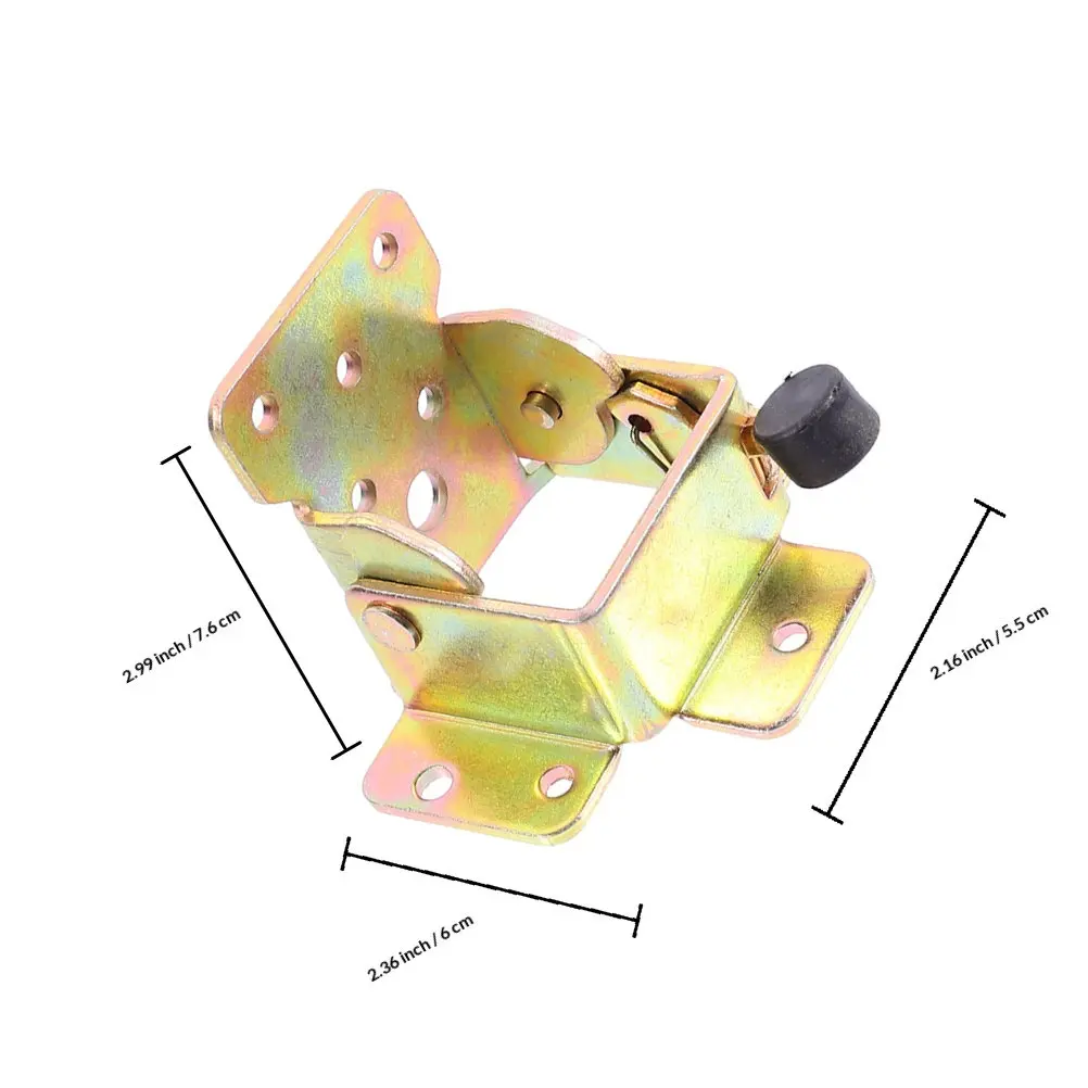 2Pcs Folding Chair Legs Hinges Iron 90 Degree Self Locking Foldable Furniture Hardware Locking Hinges Folding Shelf Hinge