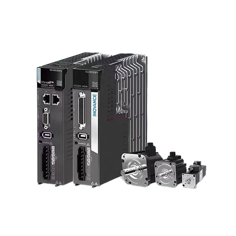 Inovance Planetary Gearbox Motor Servo Kit Drive Plc Controller Servo Motor for Cnc 400w SV630PS2R8I MS1H4-40B30CB-T331R view 5