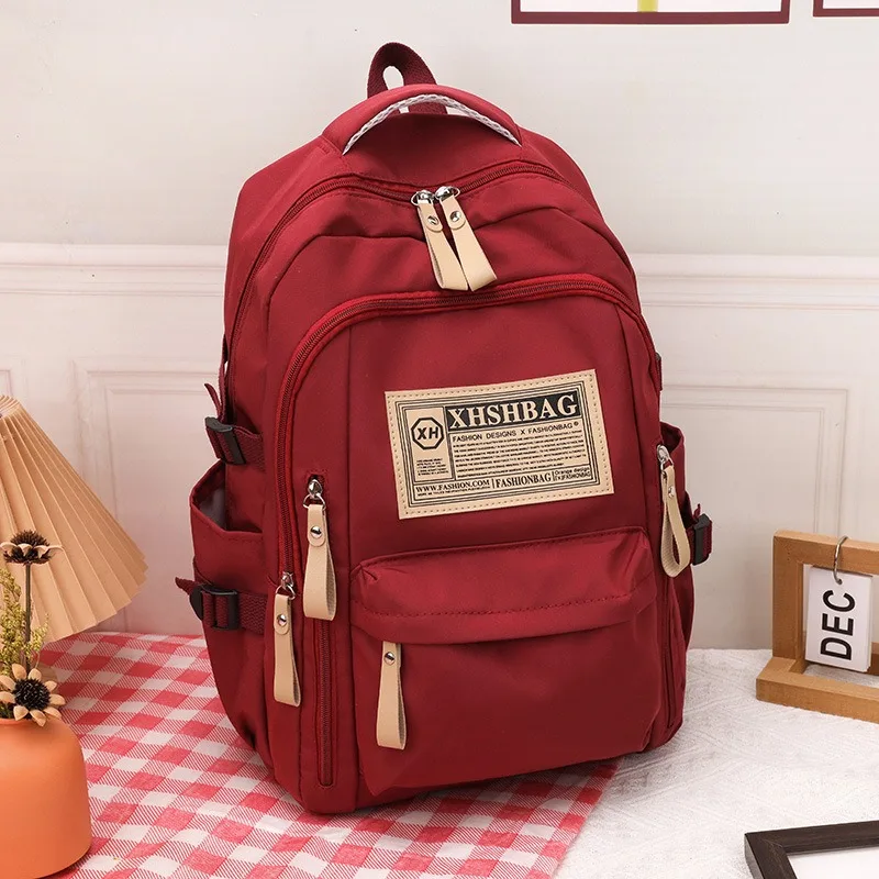 Large Capacity Backpack Women School Bags Couples Fashion Travelling Casual Portable Students Commuter Handbags Bolsos Simple