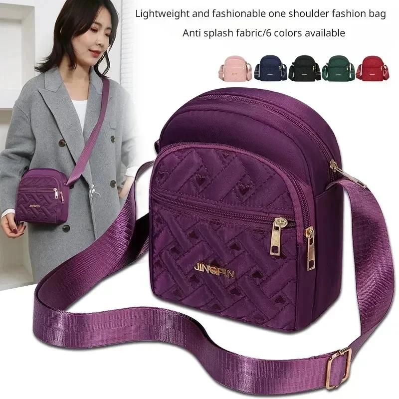 Damska torba na telefon komórkowy Mini Nylon Crossbody Telefon komórkowy Gotówka Damska torba Portfel Portmonetka Torba na ramię Wodoodporna na co dzień