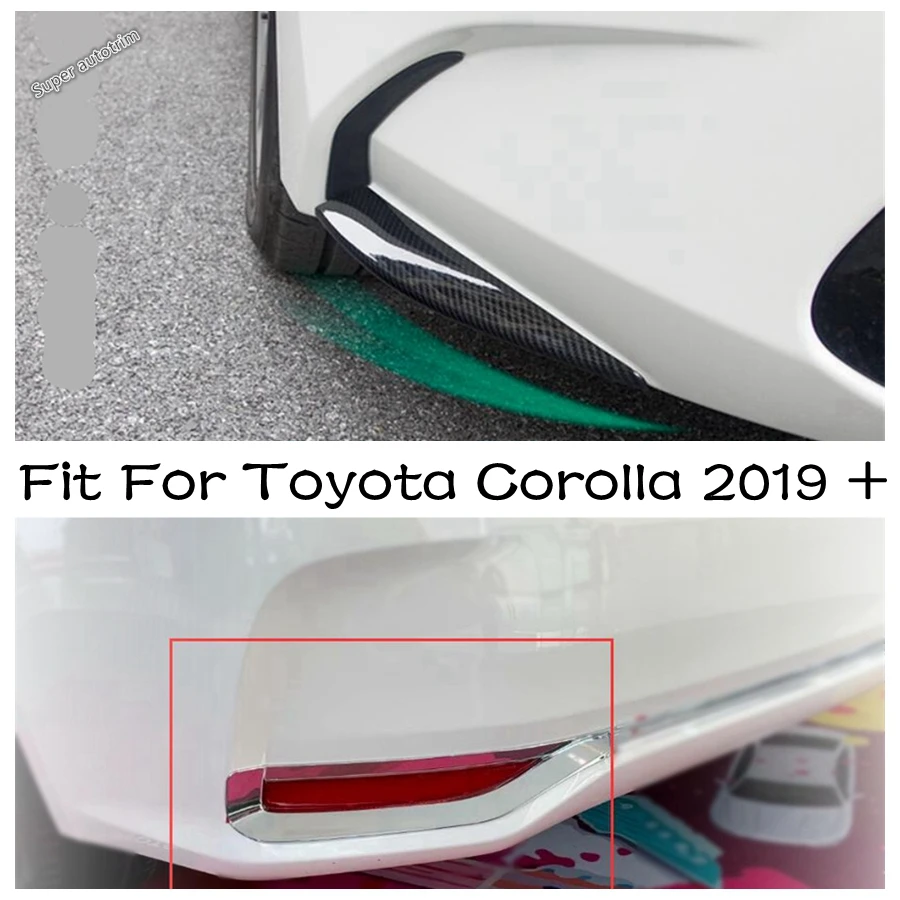 

Lapetus Front Fog Lights Eyebrow Under Protector Corner Bumper Cover Trim For Toyota Corolla 2019 - 2024 Accessories Exterior