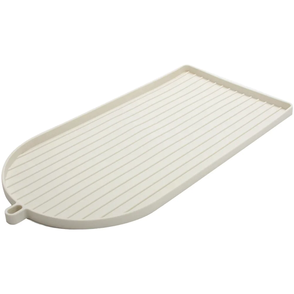Silicone Base Pad for Coffee Machines with Perimeter Wall and Anti Slide Texture to Maintain Position and Reduce Cleanup
