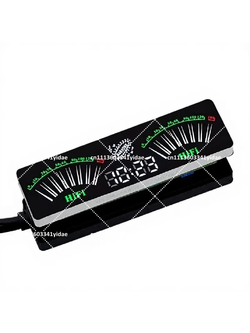 LED Audio Spectrum Display, Voice-Activated Music Rhythm Light for Gaming Room, Car Atmosphere Decor