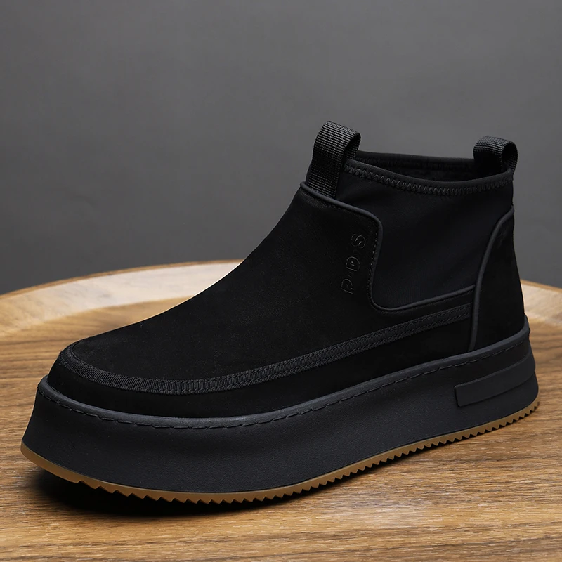 

New autumn and winter products: pure leather and velvet warm and comfortable men's shoes 241118