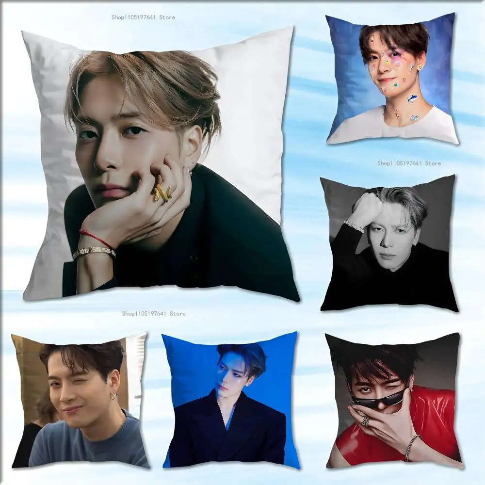 

J-Jackson Wang Pillow Case cute cartoon anime peripheralsBedroom Sofa Decorative Cushion Cover Soft Cushion Cover