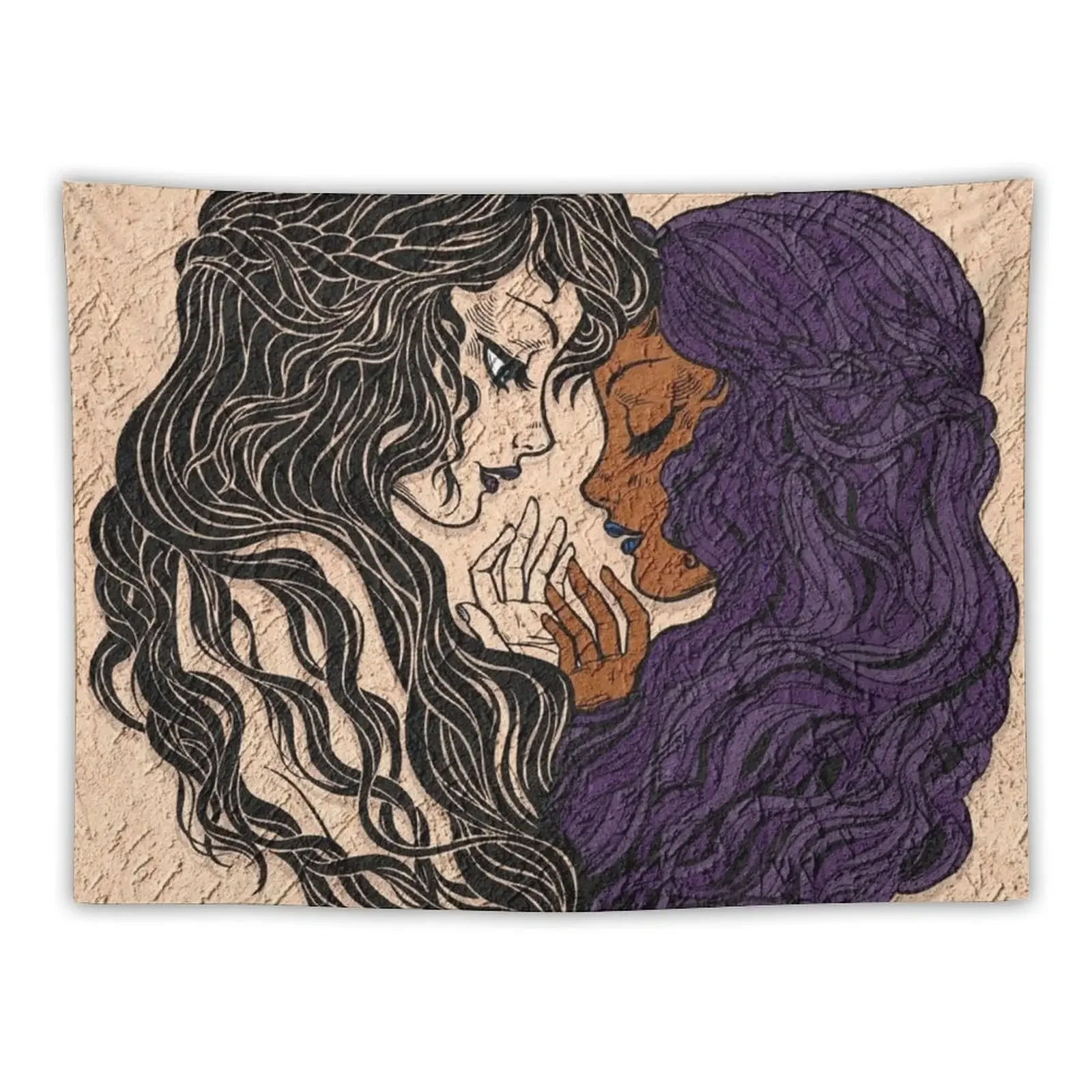 Diverse Feminine Lesbian Love Tapestry Wall Decoration Wallpaper Bedroom Tapestry