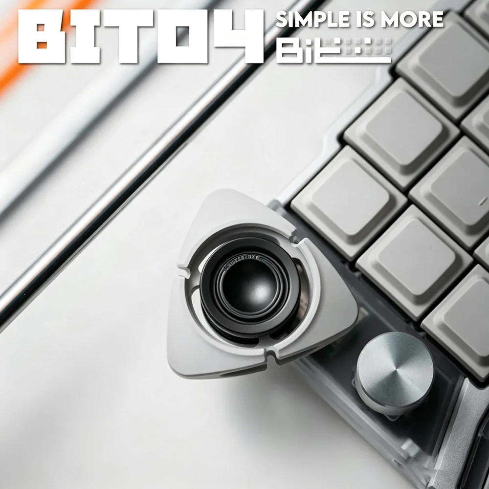 LAUTIE Bit-04 Tri Fidget Spinner Bit Series Aluminum Fidget Toys For Adults Fidget Spinner Gyro