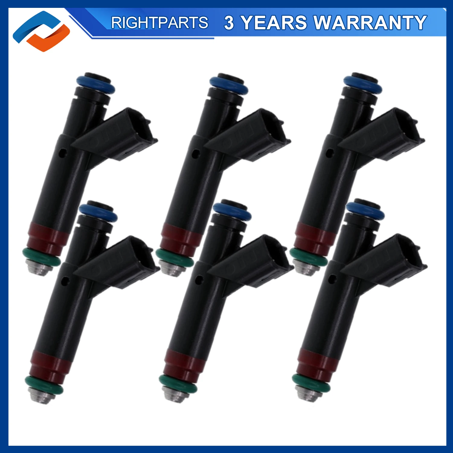 

6PCS YF1E-F4C Fuel Injectors For Ford Taurus 3.0L 2000-2007 YF1EF4C YF1E9F593F4C 6F1Z-AA