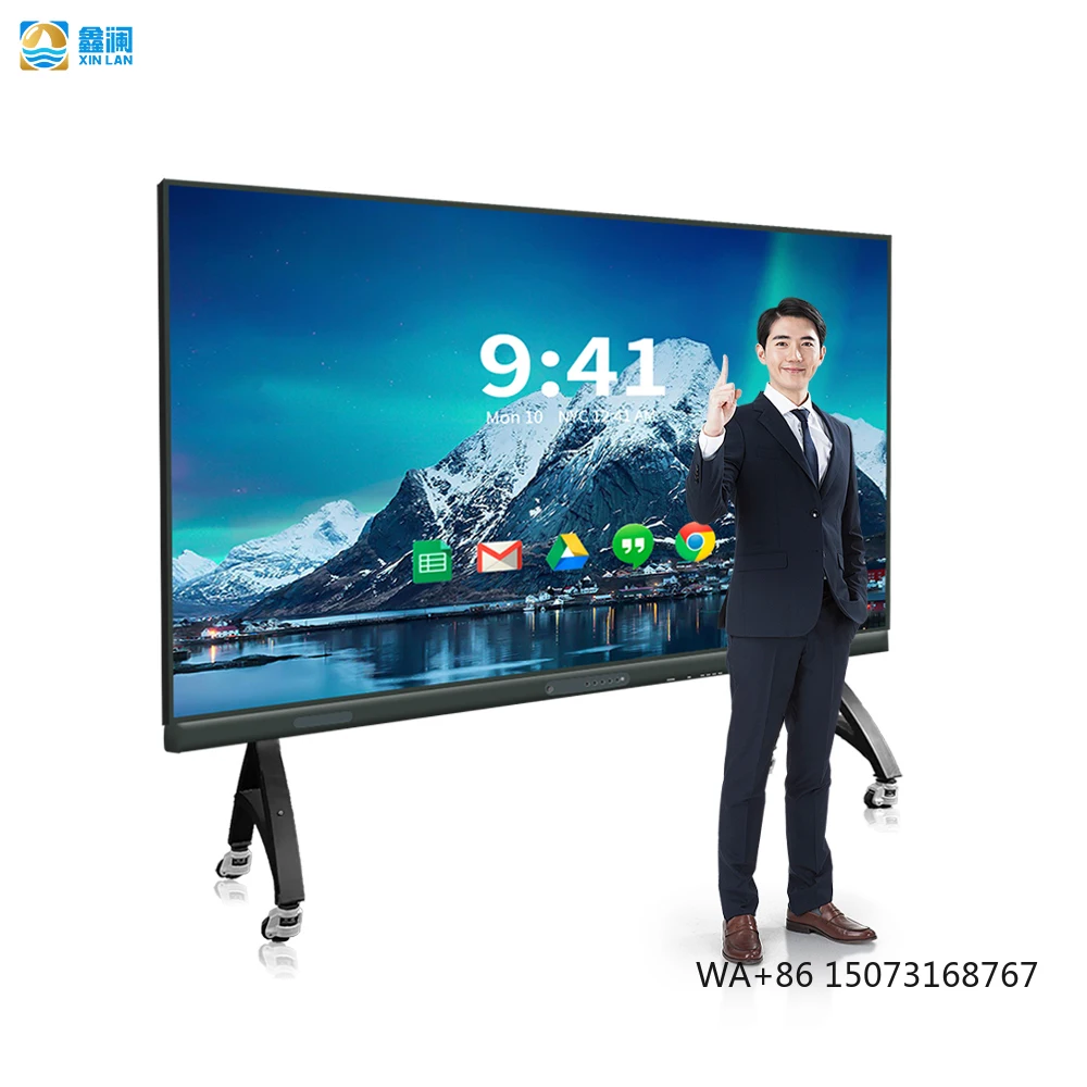 

Smart Standing Movable Meeting All-in-One LED Screen Display Panel Interactive Board COB Video Wall TV Waterproof Shopping Mall