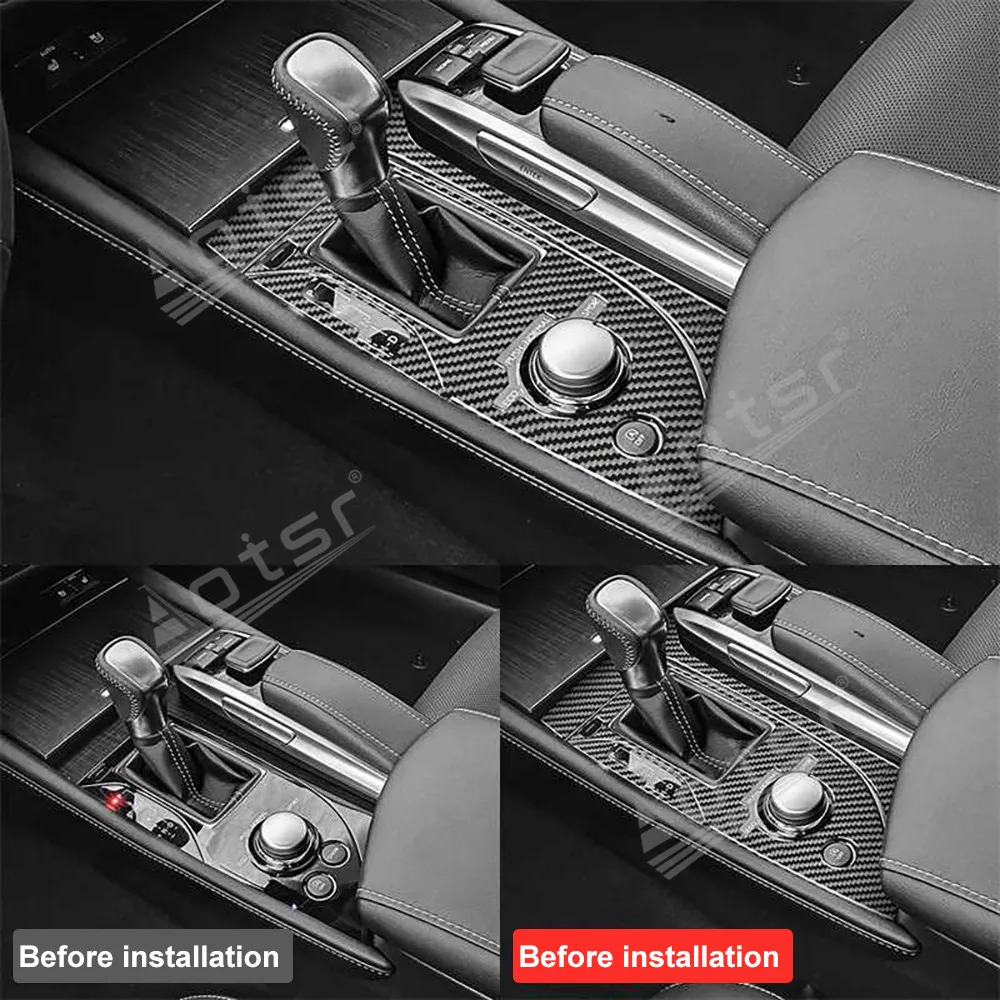 For Lexus GS 2013-2019 Lexus GS 2013-2019 Carbon Fiber Interior Modifications Gear Panels Decorative Stickers
