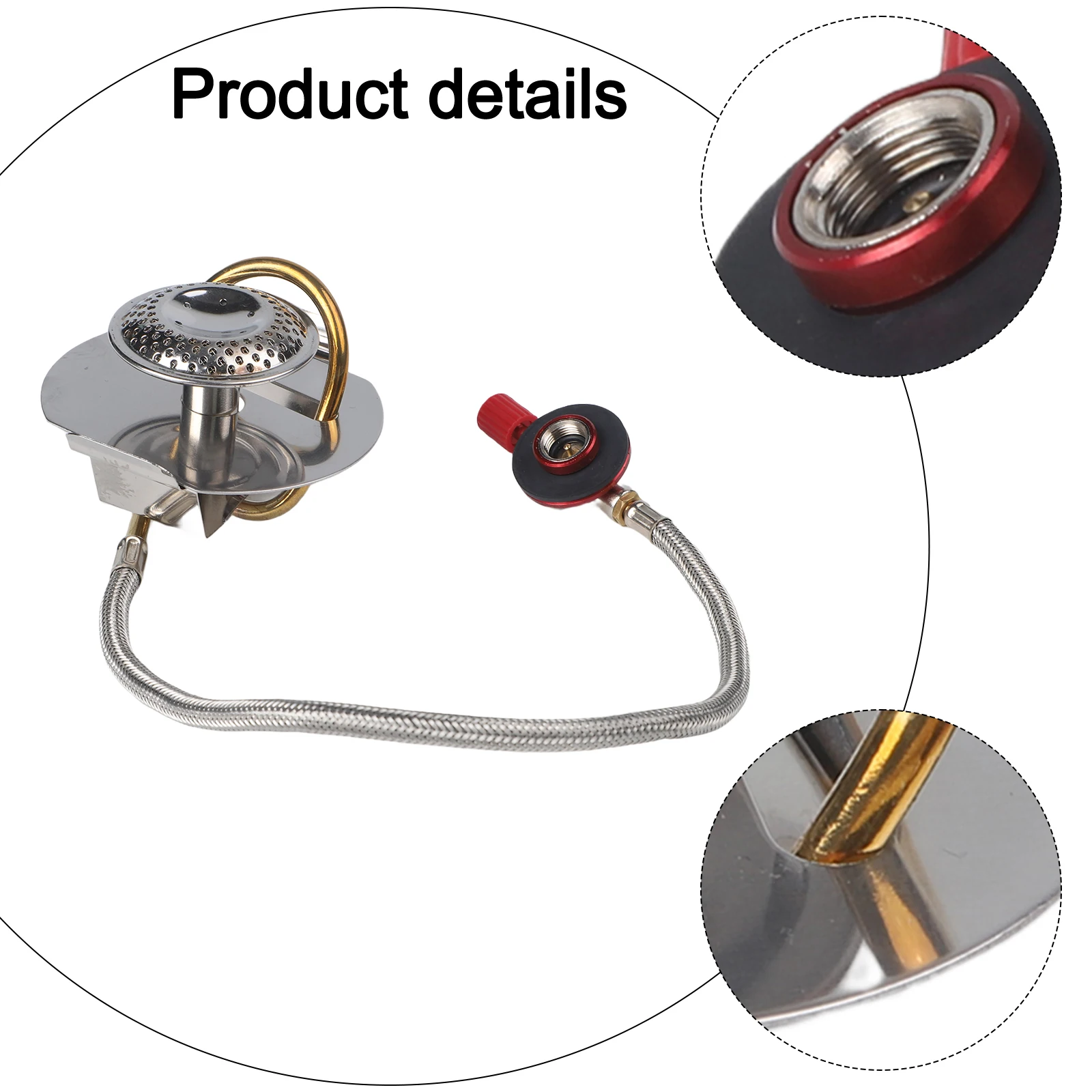 

Headstove Gas Stove Conversion Stainless Steel Tool Adapter Camping Stove Conversion Gas Practical Accessories