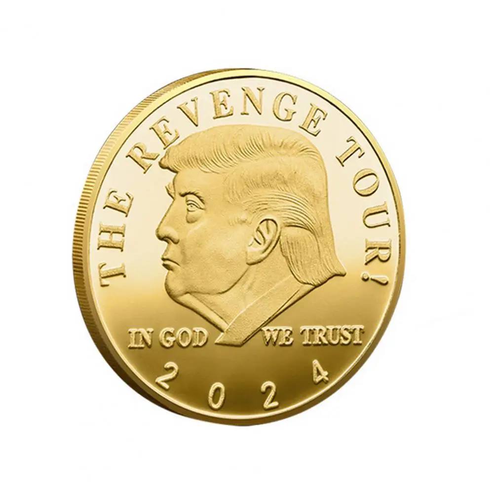 

American President Commemorative Coin President Trump 2024 Commemorative Coin Collection Exquisite Stainless Polished for Trump