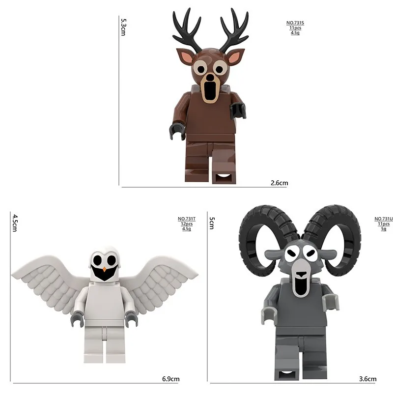 99 ليلة في الغابة زخرفة الكرتون لعبة عرض موقف مكتب الملحقات الغزلان البومة التماثيل الزينة #2