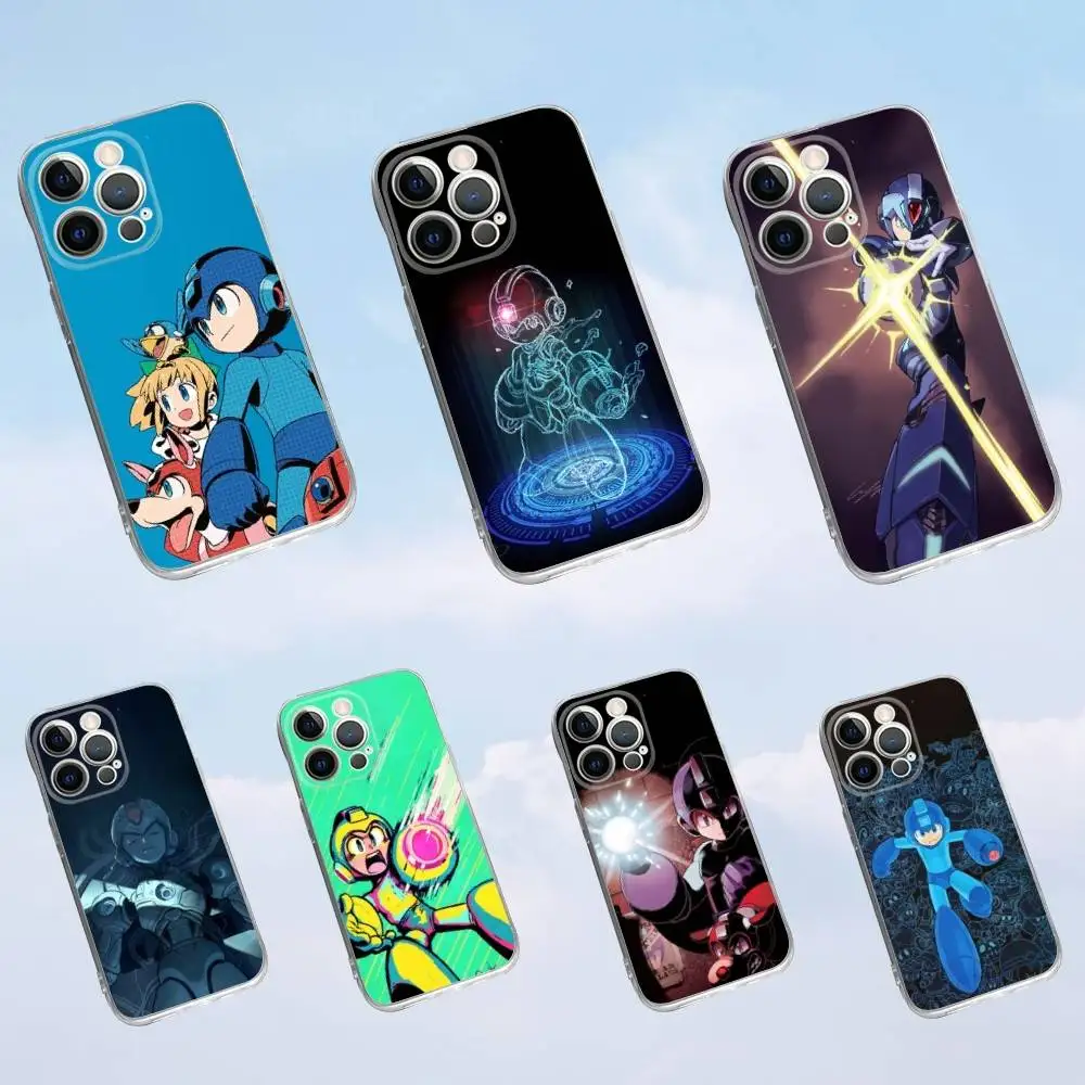 

Epc Game M-Megaman ES Phone Case For iPhone 16,15,14,13,12,11 Pro,Max,Plus,X,XS,XR,SE,Mini Transparent Silicone Soft