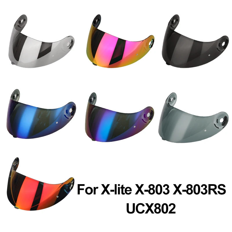 Lente de visera de Casco para x-lite X-803 X-803RS UCX802 protección Uv parabrisas motocicleta Shiled Casco Moto accesorios X-803 RS