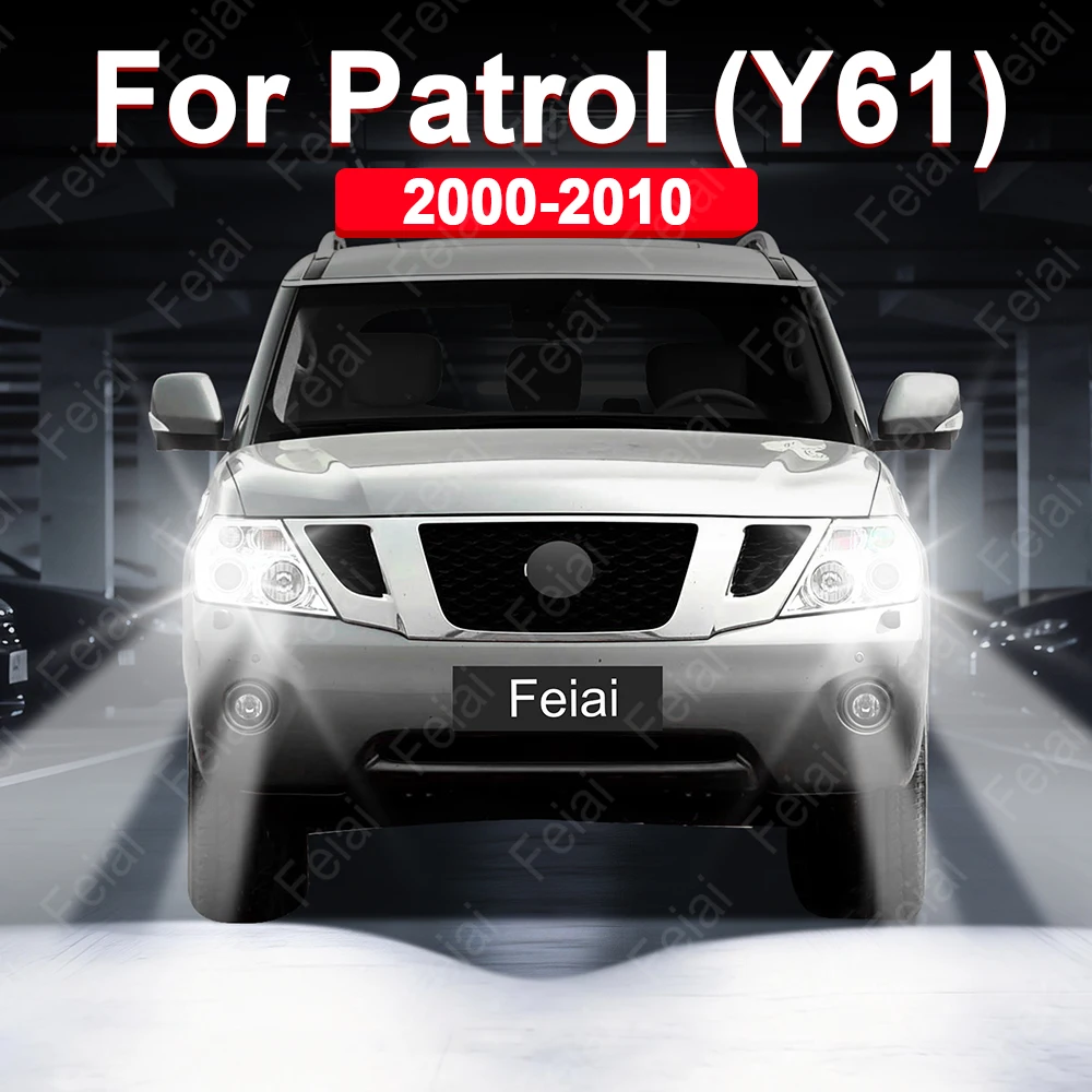 

LED Headlights Bulb For Nissan Patrol Y61 Accessories LED Car Headlamp 2000 2001 2002 2003 2004 2005 2006 2007 2008 2009 2010