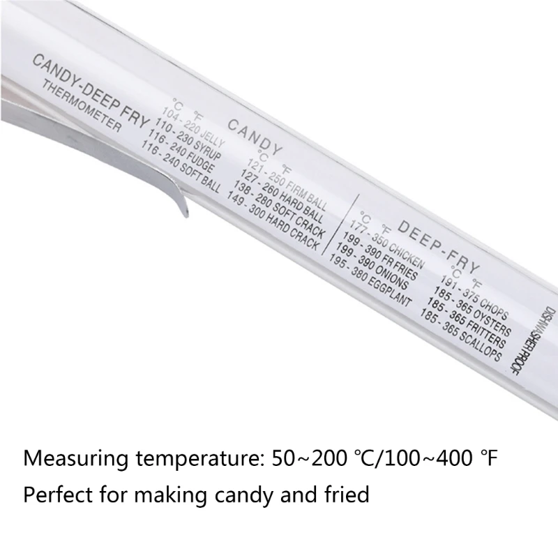 Candy Deep Fry Thermometer with Pot Clip,Candy Thermometer Very Accurate & Fast-Read Thermometer