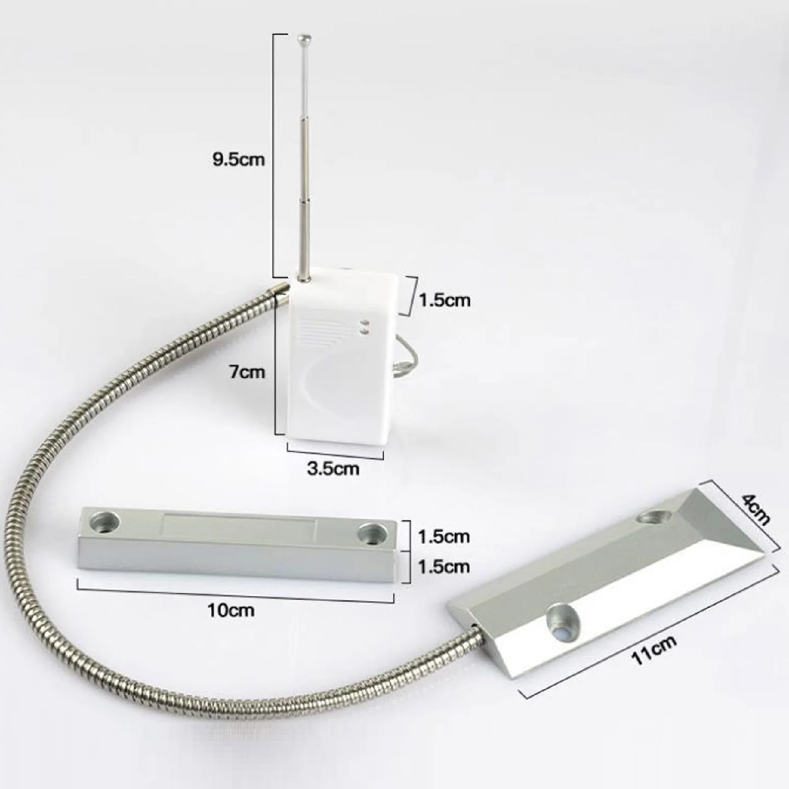 Imagem -03 - Detector Magnético Anti-roubo Home Security Alarm System 433mhz Sensor de Porta de Rolamento sem Fio Portões de Garagem