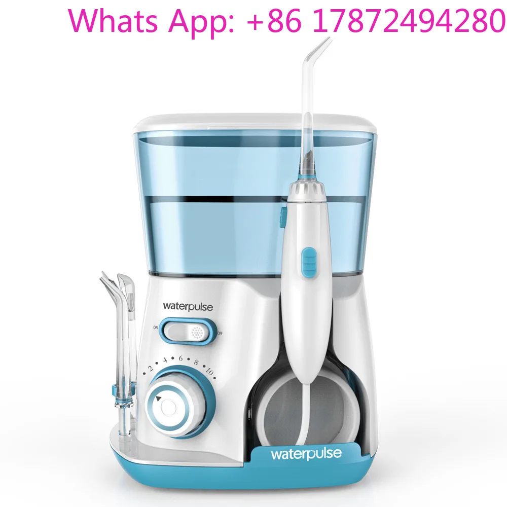 Economic Daily Use Handle Equipment Electric Water Pulse Teeth Cleaner Oral Irrigator with Plastic Power Source