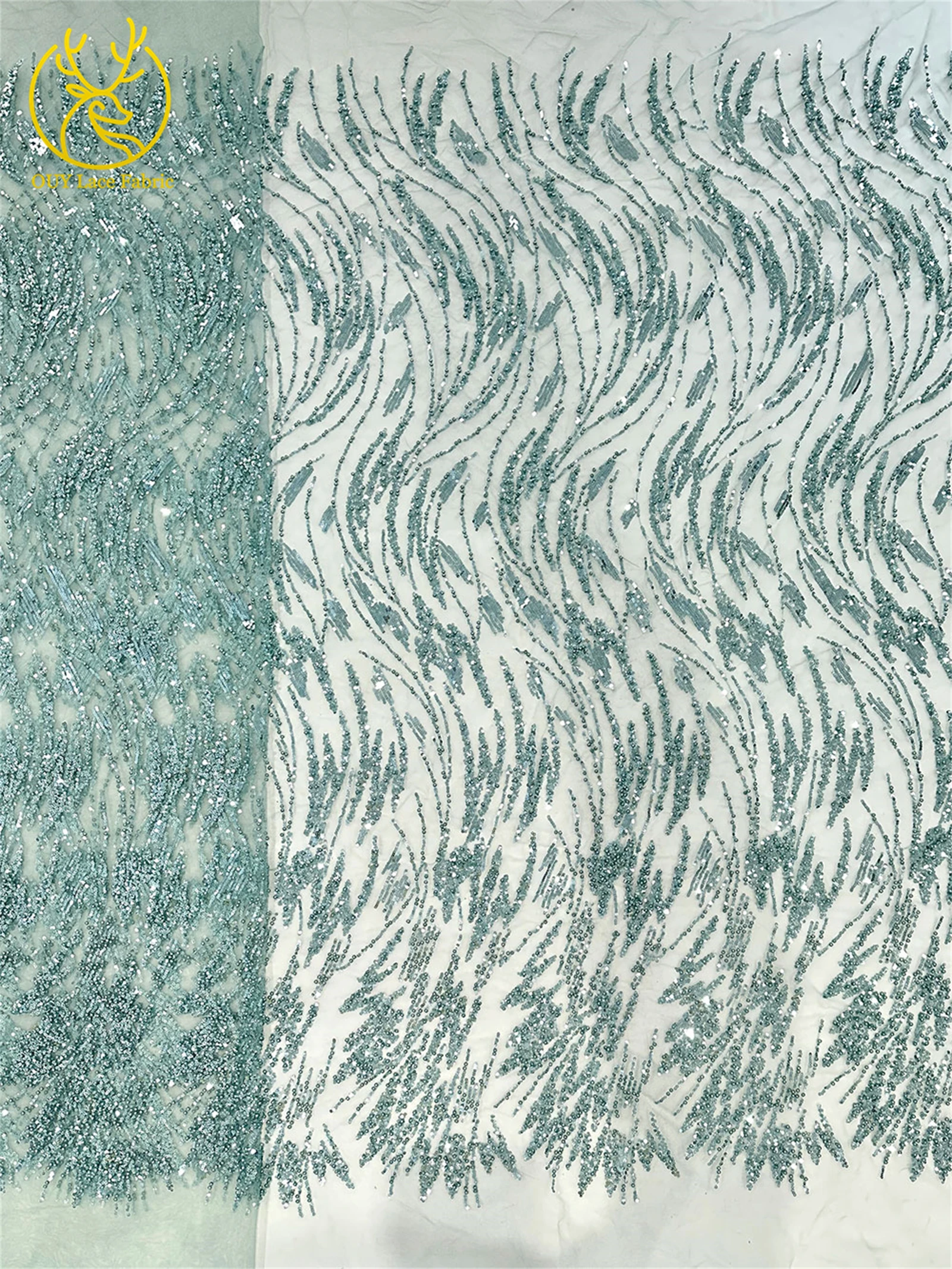 الأخضر أحدث الأفريقي مطرز أقمشة الدانتيل 2025 جودة عالية الفرنسية الترتر أقمشة الدانتيل نيجيريا شبكة تول النسيج فساتين الزفاف