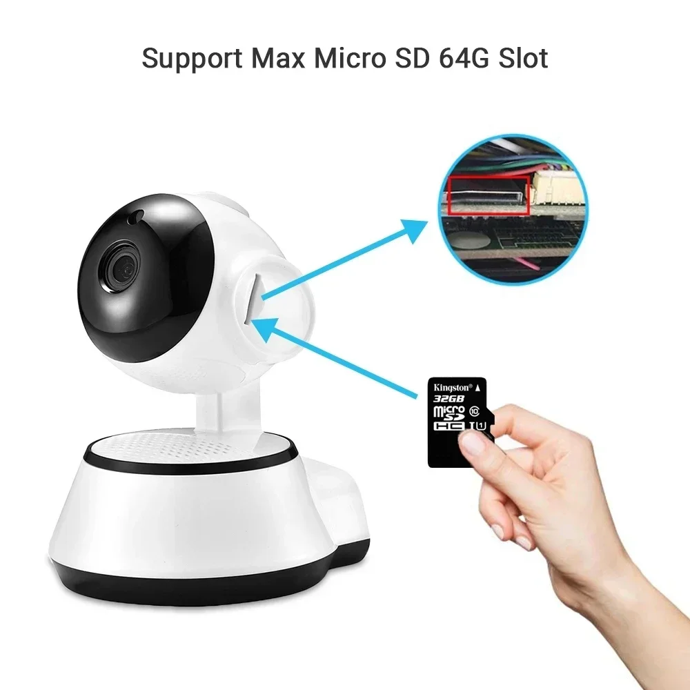 Smart Home Wireless Intelligent Auto Tracking Of Human Surveillance camera CCTV Network Wifi Camera V380 Pro IP Camera HD Cloud