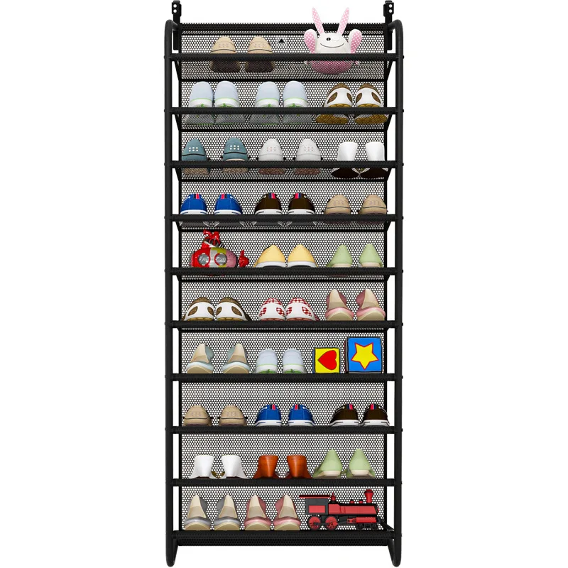 Household dustproof storage shoe cabinet simple wall mounted energy-saving shoe rack behind dormitory door multi-layer assembled