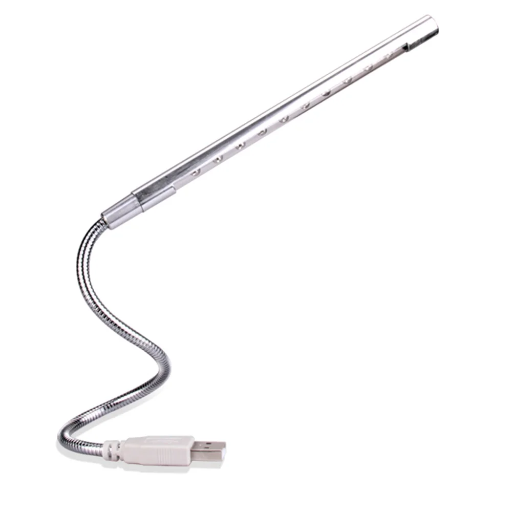 

USB 10 LED Metal Night Lamp Touch Control Adjustable Flexible Neck Eye Protection USB Reading Light Light Wand