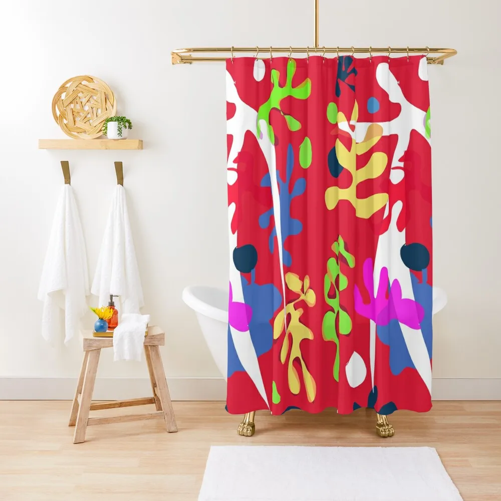 

With Matisse in a garden Shower Curtain Modern Accessory Bathrooms Bathroom Deco Waterproof Fabric Bathroom Curtain