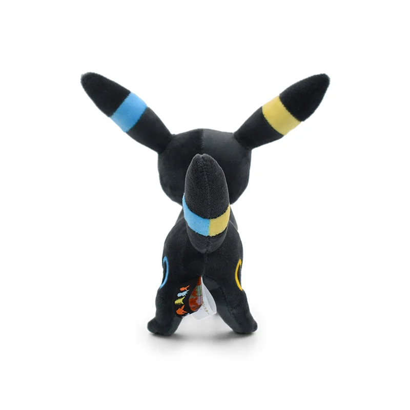 TAKARA TOMY Pokemon Shiny Umbreon 8 inches Plush Toy , Pokémon Scarlet and Violet Galarian Cartoon Game Stuffed Animal Teddy