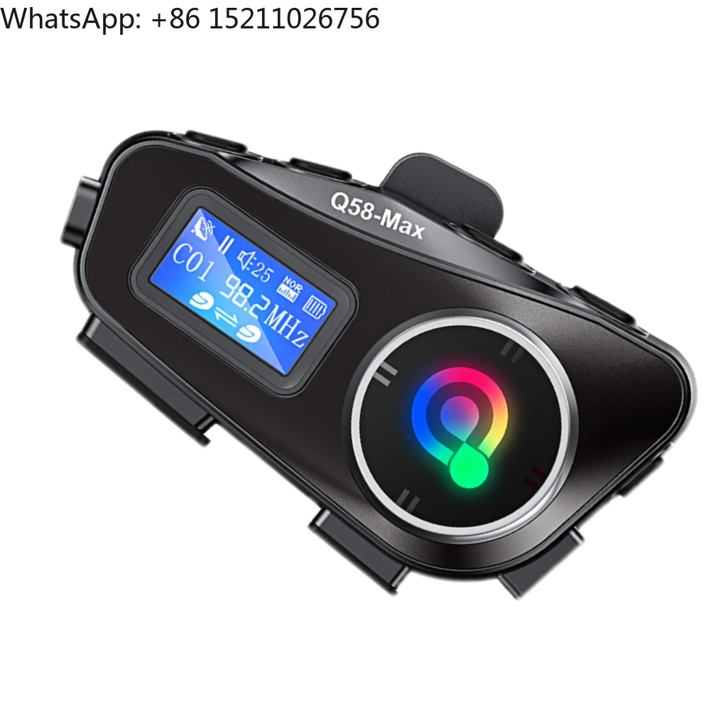 

Q58 MAX Helmet Intercom Motorcycle BT Headset Supports Music Sharing Multi-Scene Hybrid