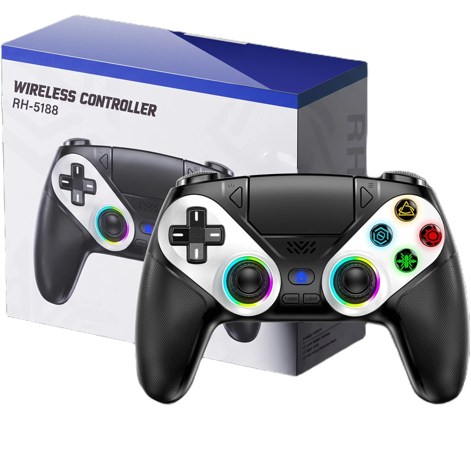 Controller voor Playstation 5 PS5/PS5 Pro/Slim/PC Gamepads met Hall Effect RGB draadloze gamecontroller joystick Marco/Turbo programma