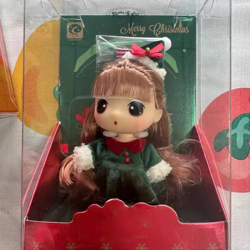 Genuine Ddung Christmas Series Doll Atmosphere Decoration Set Cartoon Girl Dress Up Doll Model Birthday Gift Christmas Gift