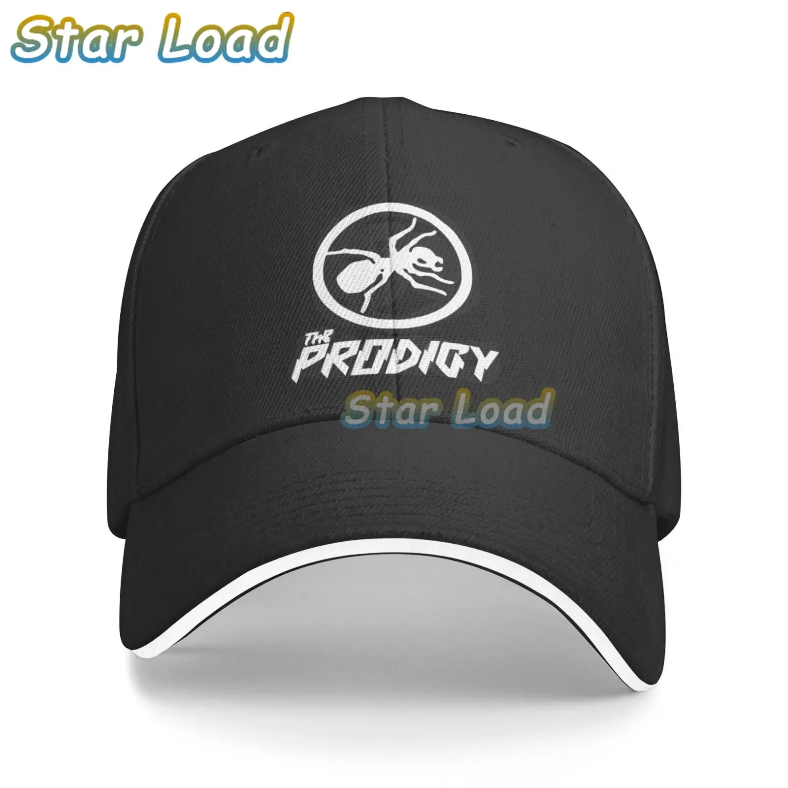 Black Casual Boys Printed Fish Caps The Prodigy Men's Fashion Print Unisex Snapback Hats