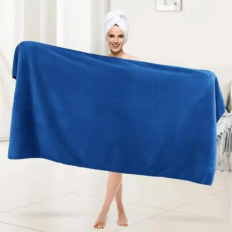 Soft Absorbent Large Bath Towel - 90180cm Lightweight with Multiple Colors, Bathroom Accessory Suitable for Family