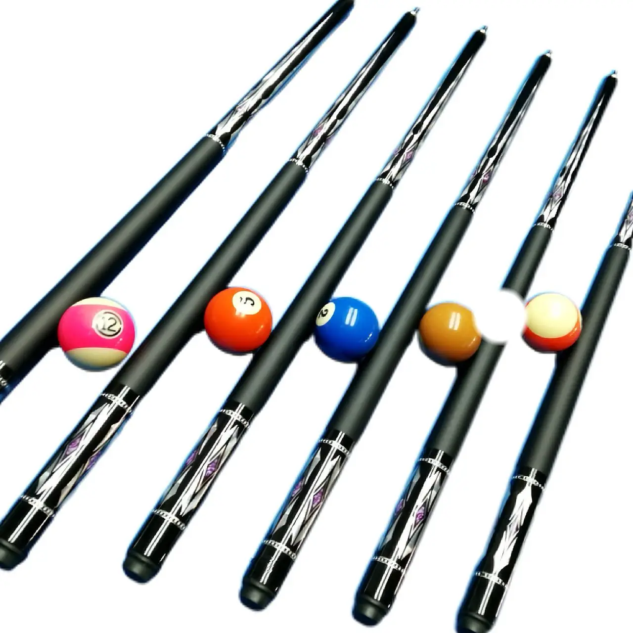 

Customized High Quality 1/2 Split Carbon Fiber Pool Cue Stick with 9.5mm Tip for Snooker and Billiard Games 145cm
