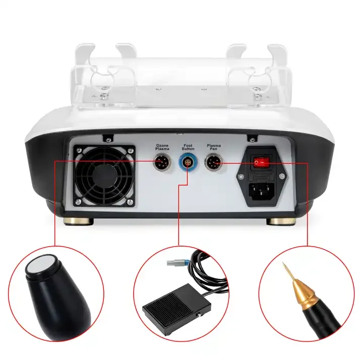 Machine de soin du visage au plasma 2 en 1 pour le traitement de l'acné des grains de beauté et le rajeunissement de la peau