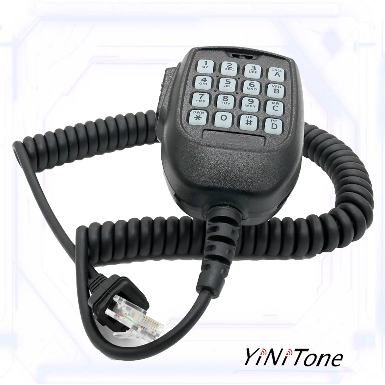 Walkie talkie Hand Microphone with Keyboards RJ45 8 Pin Suitable for Kenwood KMC-62 TM281 Car Radio